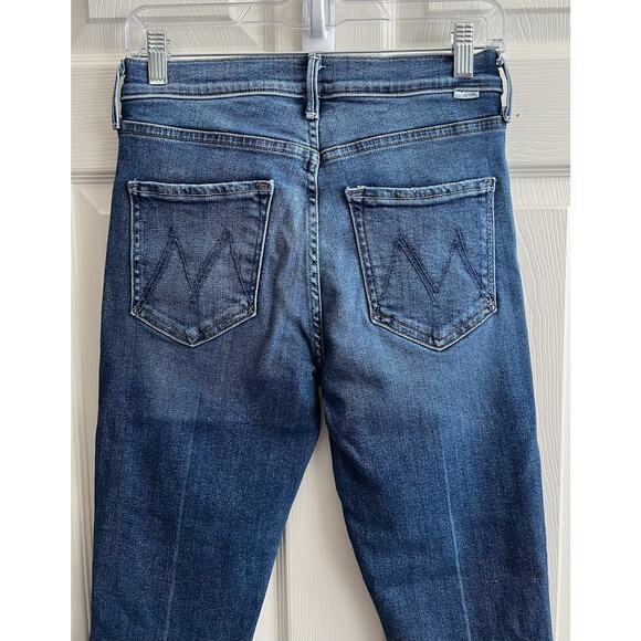 MOTHER Denim The Rascal Ankle Fray Opposites Attract Straight Slim Jeans Sz 28 - Picture 7 of 14